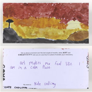 This postcard was created by Kate Codling.
