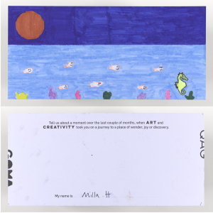 This postcard was created by Milla H.