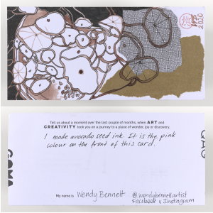 This postcard was created by Wendy Bennett.