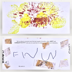 This postcard was created by  Finn